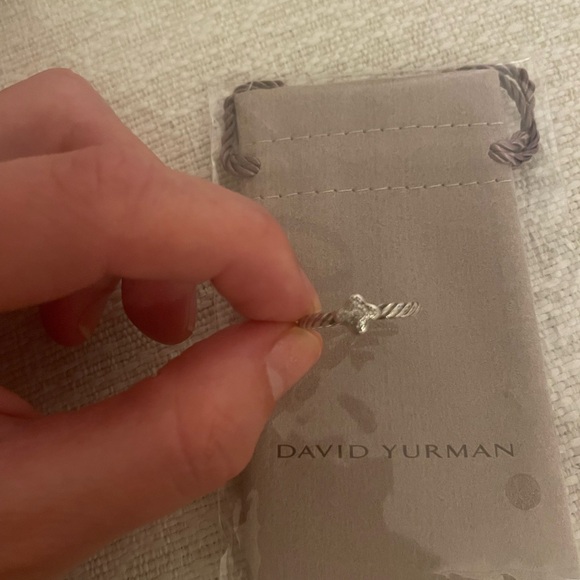 David Yurman Cable Collectibles Quatrefoil Stack Ring Size 6 Comes W Bag Shown - Picture 3 of 3